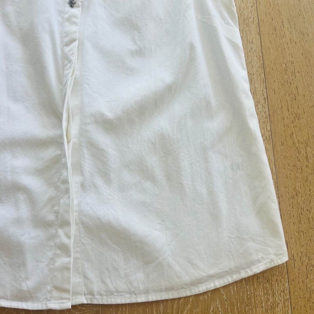 J. Crew Women's Sleeveless White Blouse Embellished Jewel Collar Size 12 - Picture 5 of 15